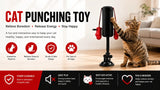Cat Boxing Toy – Suction Cup Stays Secure, Height Adjustable, Unleash Natural Instincts for Happy Exercise Every Day.