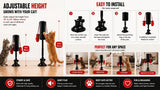 Cat Boxing Toy – Suction Cup Stays Secure, Height Adjustable, Unleash Natural Instincts for Happy Exercise Every Day.