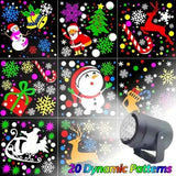 20-Pattern Christmas Projection Lamp, Plug-and-Play USB Lights Up a Fairy-Tale Christmas Night/silver In Australia - Darrahopens