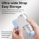 Mini Titanium-Silver UV Protection Umbrella | UPF 2000+ Effective Heat Insulation, 18cm Ultra-Portable, Rain or Shine, Cute & On-the-Go(blue)