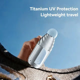 Mini Titanium-Silver UV Protection Umbrella | UPF 2000+ Effective Heat Insulation, 18cm Ultra-Portable, Rain or Shine, Cute & On-the-Go(PINK)