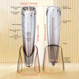 6-in-1 Beauty Device with Hot & Cold Therapy, Red/Blue Light, 3 Intensity Levels & Magnetic Dock. Deep cleansing & firming for daily skincare./RED