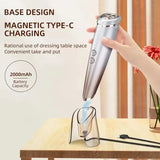 6-in-1 Beauty Device with Hot & Cold Therapy, Red/Blue Light, 3 Intensity Levels & Magnetic Dock. Deep cleansing & firming for daily skincare./RED