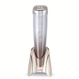 6-in-1 Beauty Device with Hot & Cold Therapy, Red/Blue Light, 3 Intensity Levels & Magnetic Dock. Deep cleansing & firming for daily skincare./RED