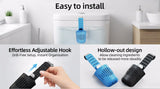 2PCS Hanging Toilet Cleaning Basket: No Drilling Required, Easy Installation, Automatic Cleaning with Every Flush, Long-Lasting Stain Removal, Deodorizing, and Fresh Fragrance/blue