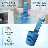 2PCS Hanging Toilet Cleaning Basket: No Drilling Required, Easy Installation, Automatic Cleaning with Every Flush, Long-Lasting Stain Removal, Deodorizing, and Fresh Fragrance/blue