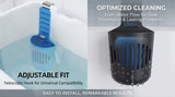 2PCS Hanging Toilet Cleaning Basket: No Drilling Required, Easy Installation, Automatic Cleaning with Every Flush, Long-Lasting Stain Removal, Deodorizing, and Fresh Fragrance/black