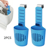 2PCS Hanging Toilet Cleaning Basket: No Drilling Required, Easy Installation, Automatic Cleaning with Every Flush, Long-Lasting Stain Removal, Deodorizing, and Fresh Fragrance/black