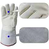 Thermal Leather Freezer Work Gloves – Thinsulate Lined, Kevlar Reinforced Cold Store & Outdoor Winter Safety Gloves(31cm/12.2in)