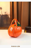 New PU 3D Pumpkin Bag, Rustic Handheld Crossbody Autumn Daily Bag
