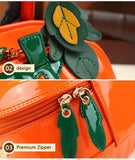 New PU 3D Pumpkin Bag, Rustic Handheld Crossbody Autumn Daily Bag