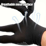 10 pairs Nylon Dot Grip Work Gloves – 13-Gauge PVC Dots Safety Gloves for Construction, Electrical & Handling, Breathable Knit, Non-Slip(black)