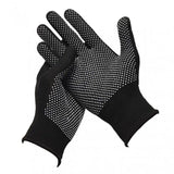 10 pairs Nylon Dot Grip Work Gloves – 13-Gauge PVC Dots Safety Gloves for Construction, Electrical & Handling, Breathable Knit, Non-Slip(grey)