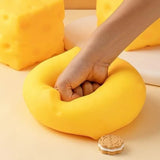 1 Oversized Cheese Stress Relief Toy – Slow-Rebound Giant Soft Cheese Squishy Ball, Kids' Party Favor, Desktop Decoration, Office Relaxation Item, Christmas/Halloween/Birthday Gift In Australia - Darrahopens