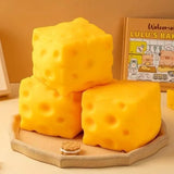 1 Oversized Cheese Stress Relief Toy – Slow-Rebound Giant Soft Cheese Squishy Ball, Kids' Party Favor, Desktop Decoration, Office Relaxation Item, Christmas/Halloween/Birthday Gift In Australia - Darrahopens
