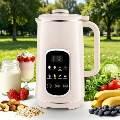 Blender & Soy Milk Maker: Dry Bean Direct Grinding No Soak, 800W High-Temp Boiling, 12 Functions + 12H Reservation, Silent Operation, 1.2L Large Capacity — Fresh & Convenient All Day In Australia - Darrahopens