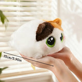 Adorable Big-Eyed Cat Plush Toy – Soft, Fluffy, Palm-Sized, Perfect for Playtime Cuddles and Soothing Companionship. (Siamese Cat)