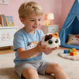 Adorable Big-Eyed Cat Plush Toy – Soft, Fluffy, Palm-Sized, Perfect for Playtime Cuddles and Soothing Companionship. (Siamese Cat)