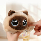 Adorable Big-Eyed Cat Plush Toy – Soft, Fluffy, Palm-Sized, Perfect for Playtime Cuddles and Soothing Companionship. (Calico Cat)