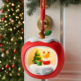 Christmas Apple House Atmosphere Light, 3-Level Dimming & Tap-to-Light, USB-Powered Portable Design, a Peace-Blessing Holiday Gift