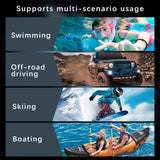 iPhone 16  Waterproof Phone Case IP68 Drop Protection Snow Dust Resistant with Lanyard for Swimming Skiing Off Road Adventures(blue)