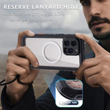 iPhone 16  Waterproof Phone Case IP68 Drop Protection Snow Dust Resistant with Lanyard for Swimming Skiing Off Road Adventures(black)