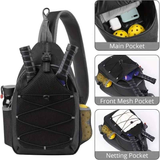 Features a dedicated paddle sleeve and a spacious main storage compartment for clothes, shoes, or gear.BLACK