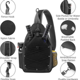 Features a dedicated paddle sleeve and a spacious main storage compartment for clothes, shoes, or gear.BLACK