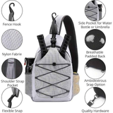 Features a dedicated paddle sleeve and a spacious main storage compartment for clothes, shoes, or gear.GREY