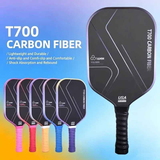 T700 Carbon Fiber Pickleball Paddle Set (2 Pack): 8.0oz Lightweight Widebody Design, Ideal for Beginners & Seniors（BLUE)