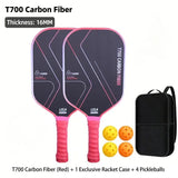 T700 Carbon Fiber Pickleball Paddle Set (2 Pack): 8.0oz Lightweight Widebody Design, Ideal for Beginners & Seniors（BLUE)