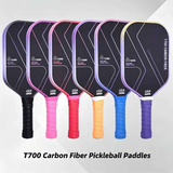 T700 Carbon Fiber Pickleball Paddle Set (2 Pack): 8.0oz Lightweight Widebody Design, Ideal for Beginners & Seniors（RED)