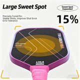 T700 Carbon Fiber Pickleball Paddle Set (2 Pack): 8.0oz Lightweight Widebody Design, Ideal for Beginners & Seniors（RED)