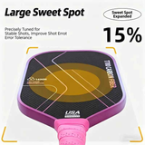 T700 Carbon Fiber Pickleball Paddle Set (2 Pack): 8.0oz Lightweight Widebody Design, Ideal for Beginners & Seniors（pink)