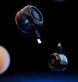 Cyberpunk Mini Type-C Speaker & Microphone – Plug & Play, No Charging Needed, the Eye of Sound in Your Pocket.