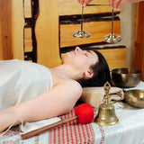 Mindfulness Chakra Healing Choice: Nepalese Handmade Brass Singing Bowl Bell, Ancient Casting with Ethereal Resonance, the Soul Companion for Yoga, Spiritual Practice, and Relaxation/Six-character mantra clinks the bell