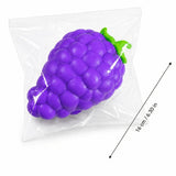Giant Grape Squishy Toy | Soft TPR Slow Rebound, 16cm Realistic Bumps, Stress Relief & Portable, Must-Have Decompression Toy