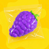 Giant Grape Squishy Toy | Soft TPR Slow Rebound, 16cm Realistic Bumps, Stress Relief & Portable, Must-Have Decompression Toy