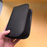 7-in-1 Travel Case Black and Neutral Shoe Brush Cleaning Kit
