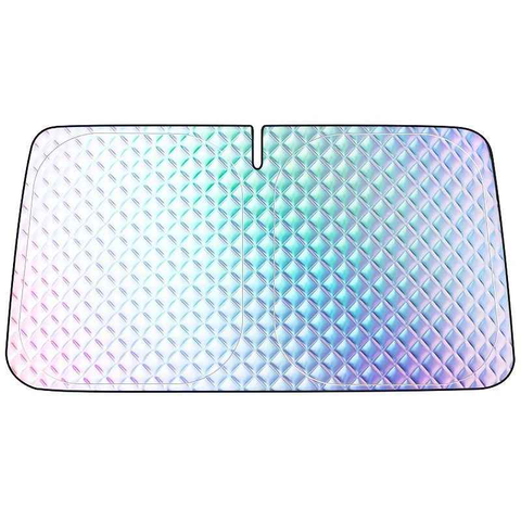 Car Sunshade: Laser Reflective Coating for Scientific Sun Protection, Dual-Layer Heat Insulation with Seamless Fit, Quick Cooling After Sun Exposure, Protects Interior from Aging.