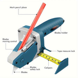 Professional Gypsum Board Cutter Kit with 5m Tape Measure & 5 Spare Blades Aluminum TPR Handle for Dust Free Drywall Foam KT Board Cutting Includes Pencil Ideal for DIY & Professional Use