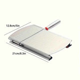 Stainless steel multi-function slicer, precise for even slicing, silicone suction cup for anti-slip stability, sharp blade for smooth cutting, a practical kitchen and baking tool