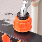 4-Way Independent Valve Garden Hose Splitter: Leak-Proof Faucet Connector, All-in-One for Watering, Car Washing and Sprinkler Systems, Essential Outdoor Tool for Efficient Water Saving/YELLOW In Australia - Darrahopens