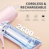 Cordless Rechargeable Hot Glue Gun – 2600mAh Battery, Voice Prompts, 3-Minute Fast Heat, Perfect Tool for Crafts & Repairs. (BLACK)