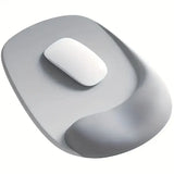 Ergonomic Gel Mouse Pad, 4-Layer Anti-Slip Breathable Support, Conforms to Wrist Prevents Strain, Pain-Free During Long Office Hours.YELLOW