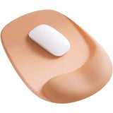 Ergonomic Gel Mouse Pad, 4-Layer Anti-Slip Breathable Support, Conforms to Wrist Prevents Strain, Pain-Free During Long Office Hours.GREEN