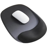 Ergonomic Gel Mouse Pad, 4-Layer Anti-Slip Breathable Support, Conforms to Wrist Prevents Strain, Pain-Free During Long Office Hours.GREY