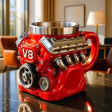 V8 Engine Mug: A must-have for car enthusiasts. Hold the engine in your hand, sip with speed and passion.