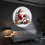 Christmas LED Projection Night Light | Six-Pattern Ambiance Projection Lamp, Plug-and-Play USB Lights Up a Healing Fairy-Tale Night