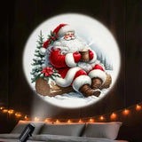 Christmas LED Projection Night Light | Six-Pattern Ambiance Projection Lamp, Plug-and-Play USB Lights Up a Healing Fairy-Tale Night